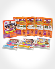 Learn English Flash Cards & DVDs Value Bundle